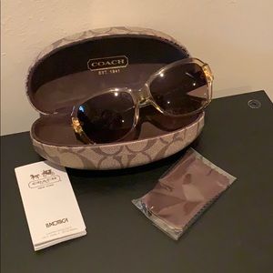 Couch sunglasses brown and tan excellent condition